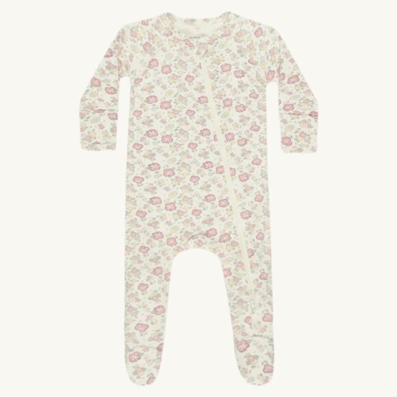 NWT - Quincy Mae Bloom Bamboo Sleeper 0-3 months - Picture 1 of 2